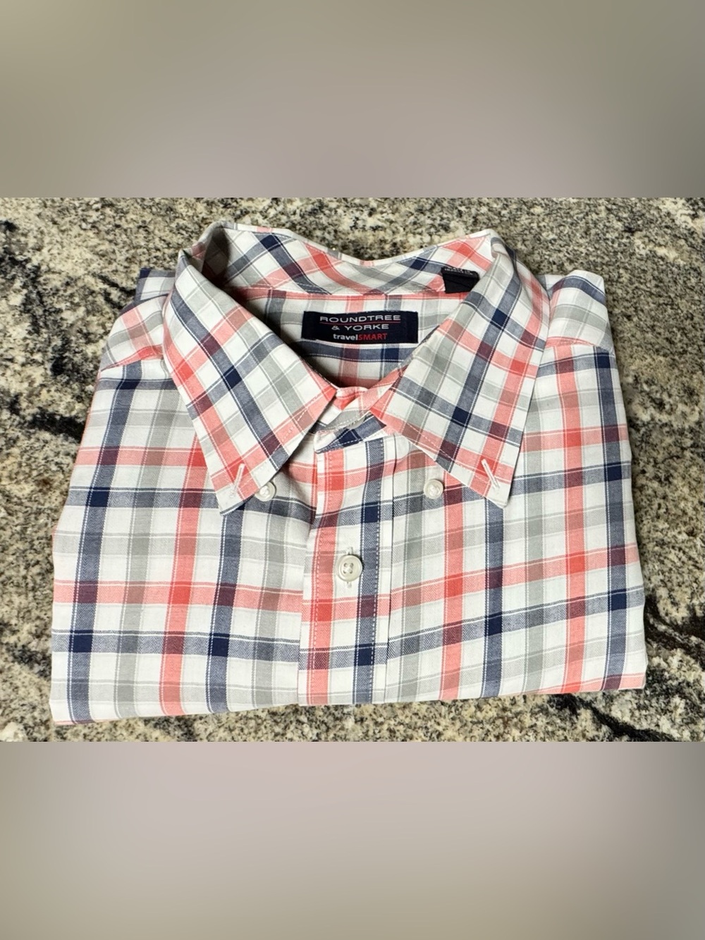 Roundtree & Yourke TravelSmart 3X Short Sleeve Button Down